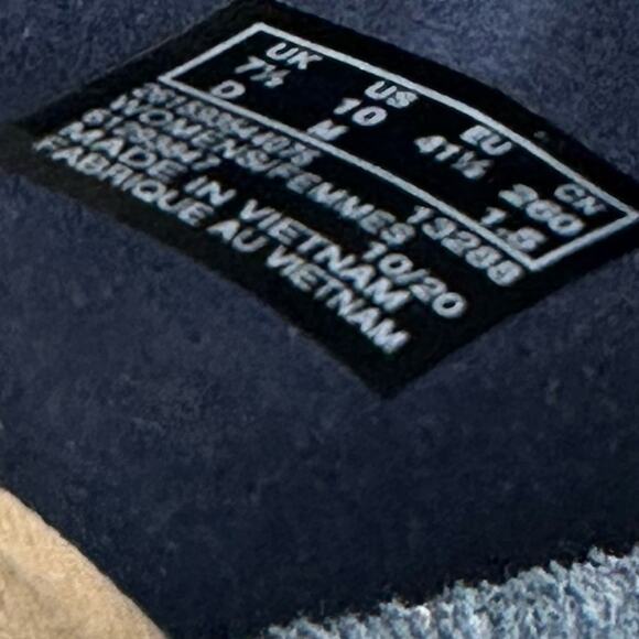 Clarks Serena Paige Loafer Flat Striped Navy Marine Size 10 - Picture 9 of 10